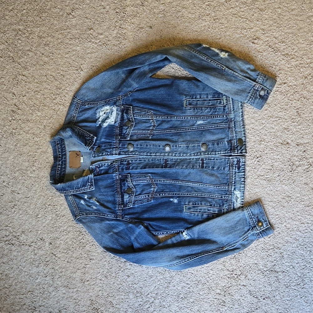 Distressed Denim Jacket